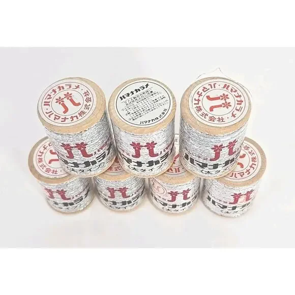 Hamanakarame Thread Color #228 Gliter Silver Lot of 7 U326 - Picture 2 of 9